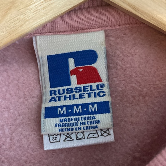 Russell Athletic Size Medium Women's Pink Sweatshirt - Picture 5 of 7